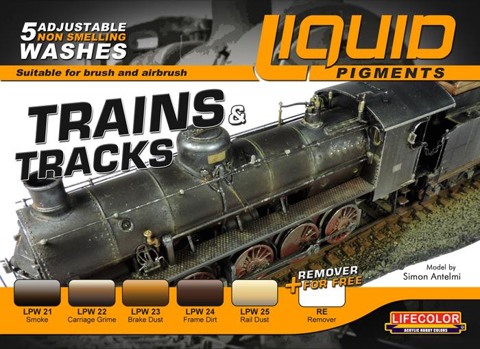 Trains & Tracks Railway Weathering Liquid Pigments Set